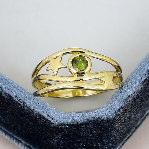 Anello stella peridoto - anello,