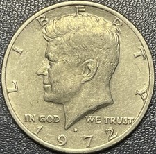 Mezzo dollaro Kennedy 1972 D -