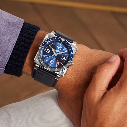 Bell ross gmt blue - bell, br-03