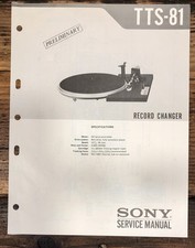Sony TTS-81 Record Player /