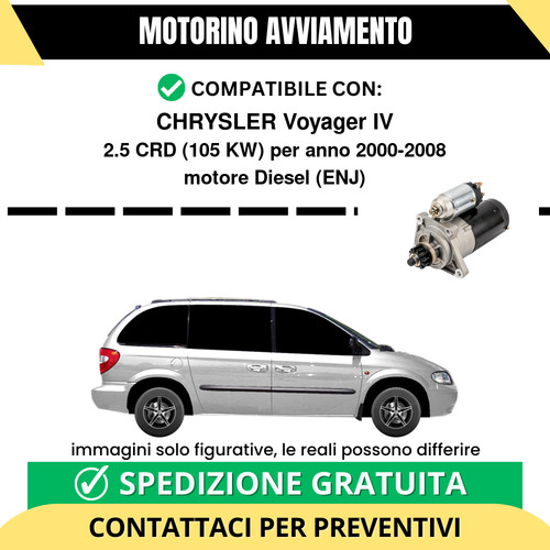 Motorino avviamento chrysler - motorino,