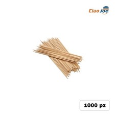 Spiedini di Legno Bamboo 15 cm – 1000 pz Stecchini per Arrosticini BBQ Finger