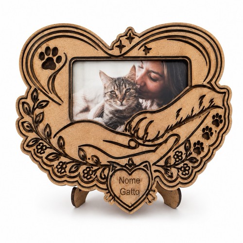 Cornice gatto personalizzata - cornice,