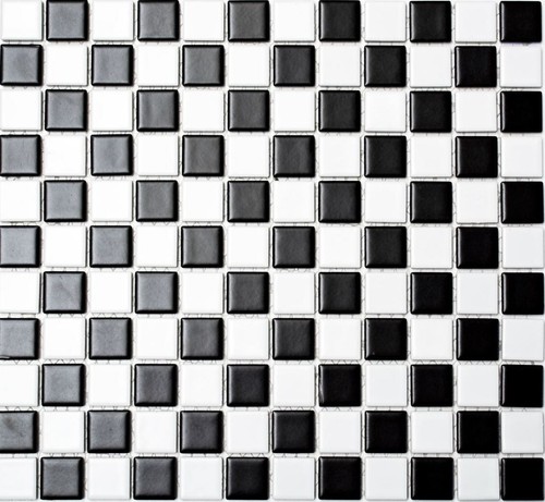 Mosaico ceramica nero - in,