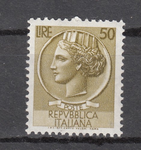 Italia 1955 turrita o - -,