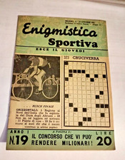 ENIGMISTICA SPORTIVA - # 19- 10 OTTOBRE 1951-EDIZIONE MILESI- COME NUOVA-SM55