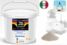Sabbia Quarzifera Microperlata 0,4-0,8 mm Sacco 25 kg per Filtro Pompe Piscina