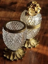 Gold Metal & Crystal Set