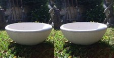 CIOTOLA VASO ROTONDO CIOTOLINA 2 CIOTOLE PER PIANTE DA GIARDINO IN CEMENTO MARMO
