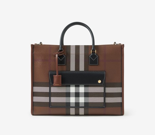 Burberry borsa tote media - burberry,