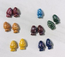 10 Pezzi Ciondoli Gioielli In Ceramica Di Caltagirone, pigne bigiotteria