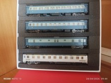 Set 4 carrozze treno azzurro
