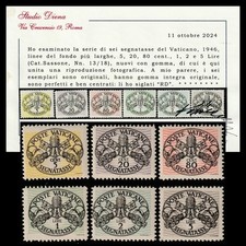 Vaticano 1946 Segnatasse Righe
