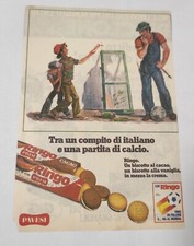 Inserto pubblicità 1982 Tra un compito di italiano e una partita di calcio Ringo