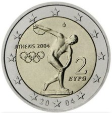 2 euro Grecia 2004 Olimpiadi di Atene