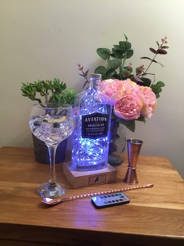 Lampada bottiglia gin