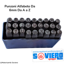 Attrezzo punzoni alfabeto - alfabeto, da