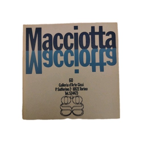 Macciotta catalogo mostra
