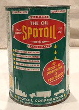 Vintage SPOTOIL 1 qt Oil Can "