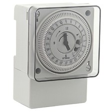 OPTIMUM 24 ore interruttore orario quarzo 150 ore pannello superficie montaggio din-rail