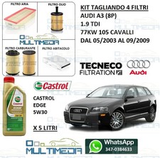 TAGLIANDO 4 FILTRI E OLIO
