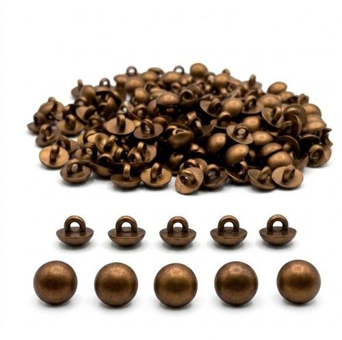 Bottoni gambo cupola - , bronzo