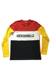 ABERCROMBIE KIDS T-Shirt da ragazzo cotone maglia misto cotone jersey 15/16 anni