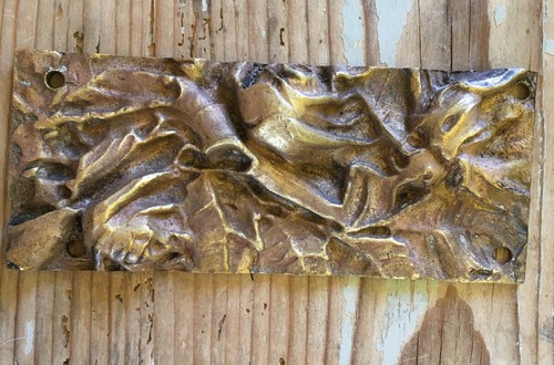 Antico fregio bronzo - bronzo, sbalzo