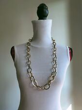 COLLANA LUNGA GIROCOLLO A MAXI CATENA MAX MARA DORATO MADE IN ITALY COLOR ORO