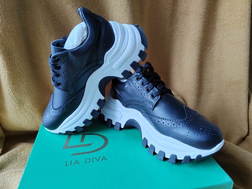 Sneakers donna pelle - pelle, nuove