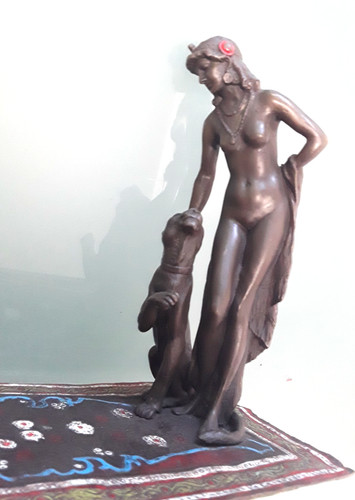 Namgreb bronzo dipinto - , a