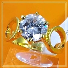 Anello anni 90 placcato oro