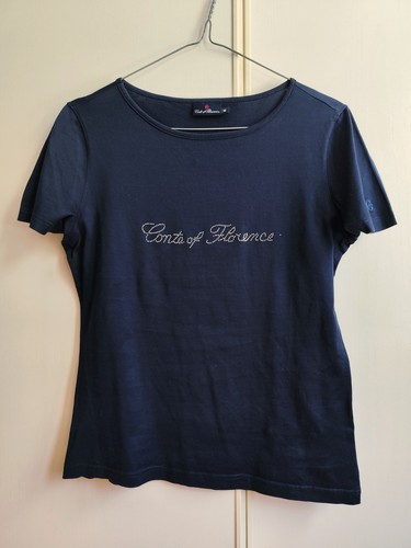 Shirt cotone donna blu - t-shirt,