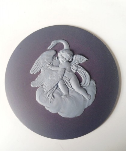 Medaglione cameo blu wedgwood - medaglione/cameo,