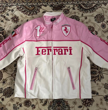 Giacca Ferrari Racing Rosa e Bianca
