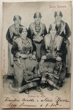 Cartolina Sessa Aurunca costume villici tradizione Caserta paesaggistica T1