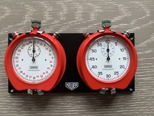 Pannello cronometro rosso Heuer Leonidas Trackmaster