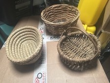 3 Antichi Cesti Cestini In