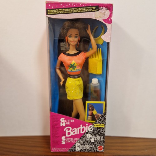 Barbie glitter hair - glitter, brunette