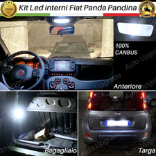 KIT LED INTERNI COMPLETO + PLACCHETTE 21 LED TARGA PER FIAT PANDA PANDINA 6000K