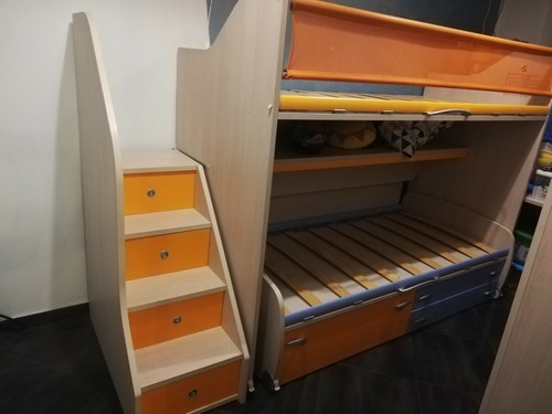 Letto soppalco moretti - letto,