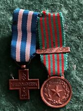 Medaglia Medagliere Mignon croce Merito Guerra Fascetta 1943
