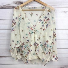 Blusa trasparente manica lunga