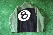 Stussy White 8ball sherpa