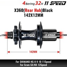 Mozzi MTB 8 Pawls 360T Rumore