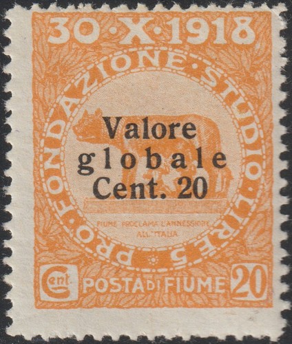 1919 fiume cent - 1919, nuovo