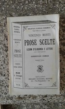 Vincenzo Monti, PROSE SCELTE, Prefazione di L. Coiro. Sonzogno 1891