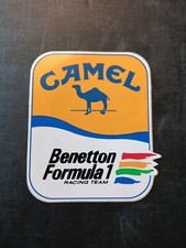 Adesivo Pubblicitario Vintage Camel Benetton Grand Prix Rally Formula 1 Racing