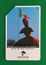   Scheda telefonica usata Carabinieri bilingue da lire 5000 come foto