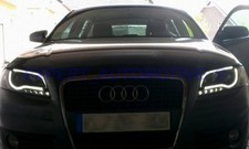 FARI   LIGHT TUBE DRL R87 FIBRA OTTICA AUDI A3 RESTYLING 8P 8PA DAYLINE 08-12